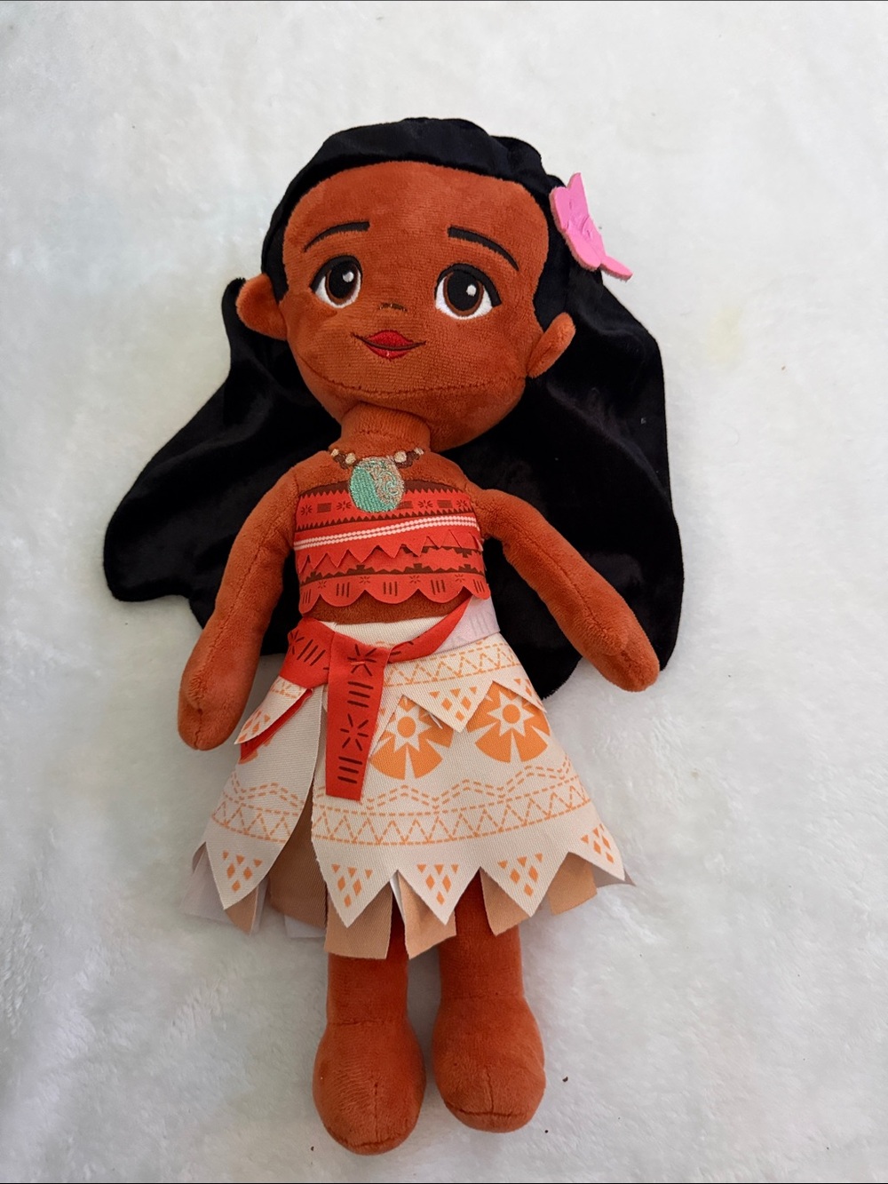 Disney Moana Plush Doll - Brown, Black, Pink, Orange, Cream